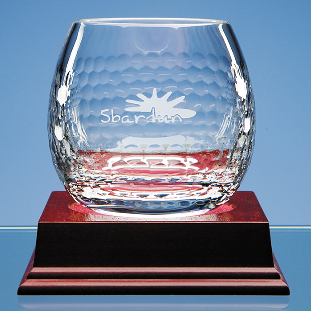 Large image for Shire Crystal Golf Ball Whisky Tumbler 